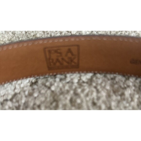 Jos A Bank Brown Leather Dress Belt with Gold Buckle Business Casual Men’s 44 - Picture 3 of 6